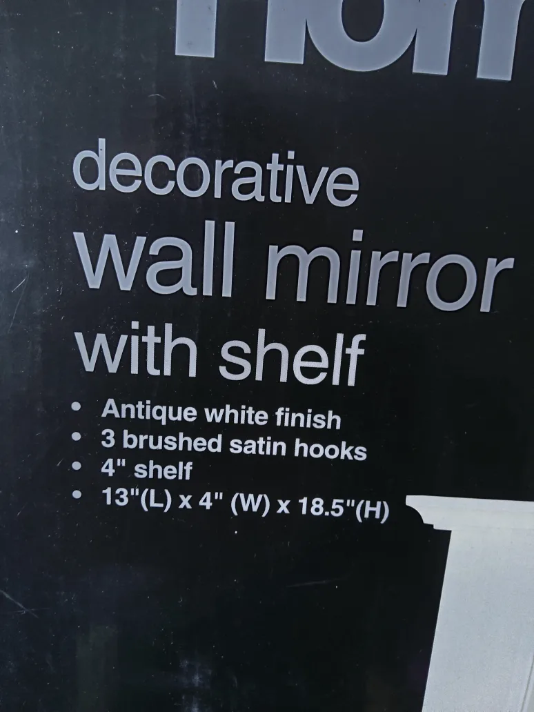 Home Styles Decorative Wall Mirror with Shelf image indicator(2)