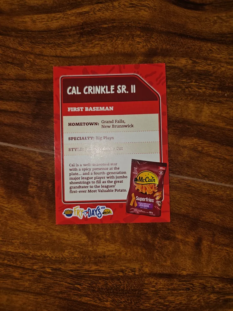 McCain Fry Days Cal Crinkle Sr. II Card image indicator(2)