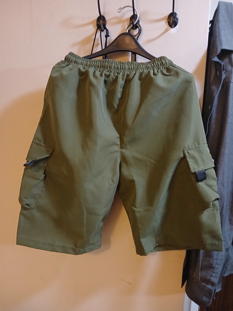 🥕BNNU - Men's, S - XS, knee length, green, cargo shorts.🥕 - photo 2