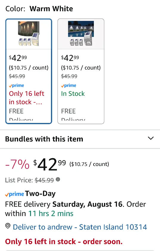 Roopure Solar Fence Lights 4 Pack - New image indicator(4)