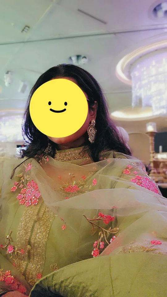 Green Anarkali Dress with Dupatta thumbnail