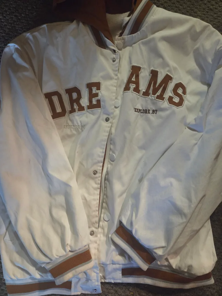 Student White & Brown Varsity Jacket image indicator(2)