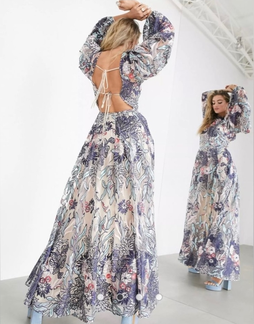 ASOS EDITION FLORAL Embroidered Maxi Dress - photo 2