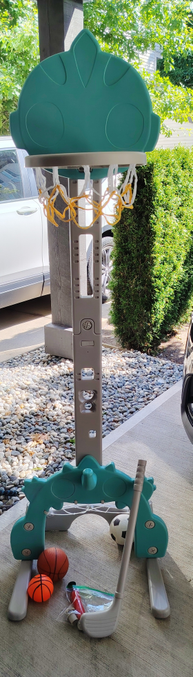 Kids Adjustable Basketball Hoop Set
