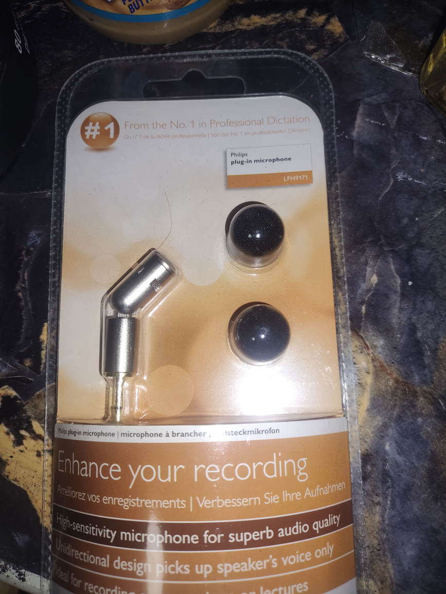 Philips Plug-in Microphone LFH9171 - New