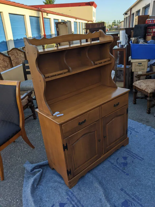 Wooden Hutch with Storage