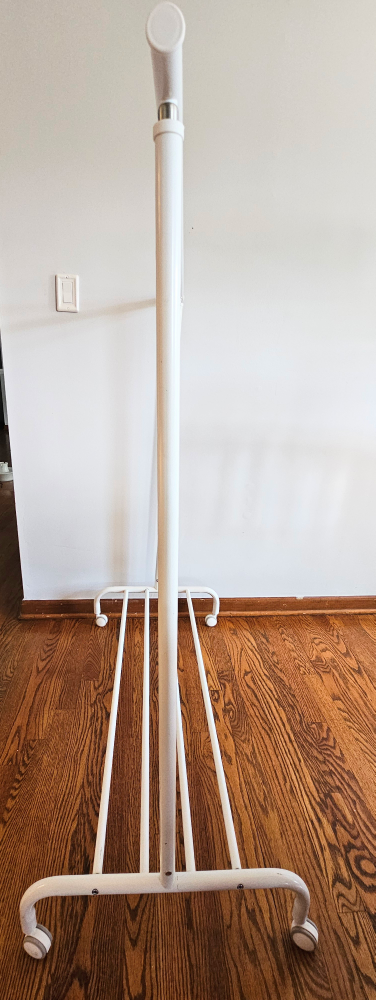 IKEA Rigga Clothes Rack, White - photo 2