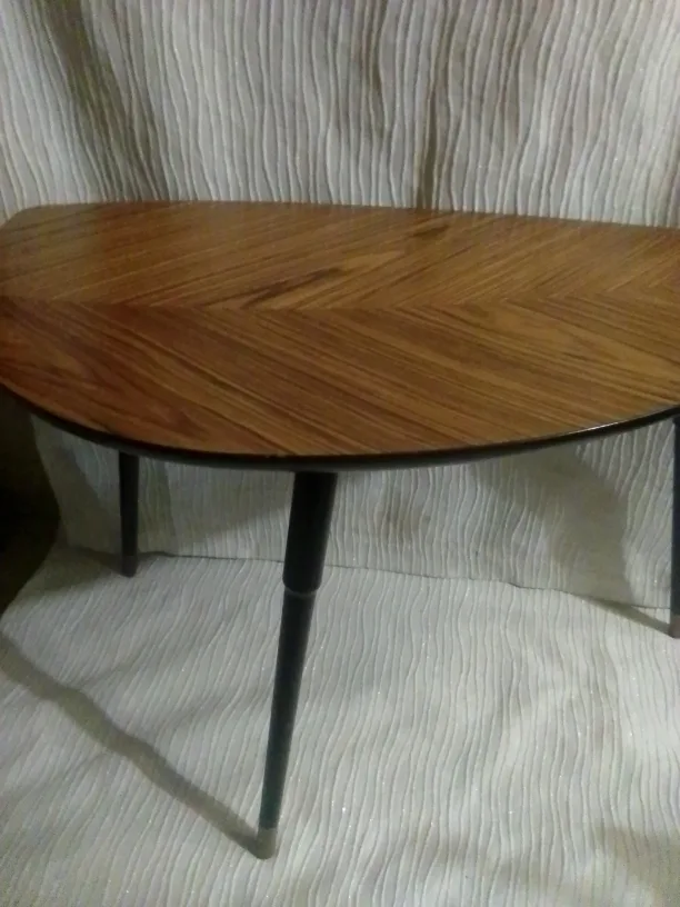 Wood Half-Round Accent Table image indicator(2)