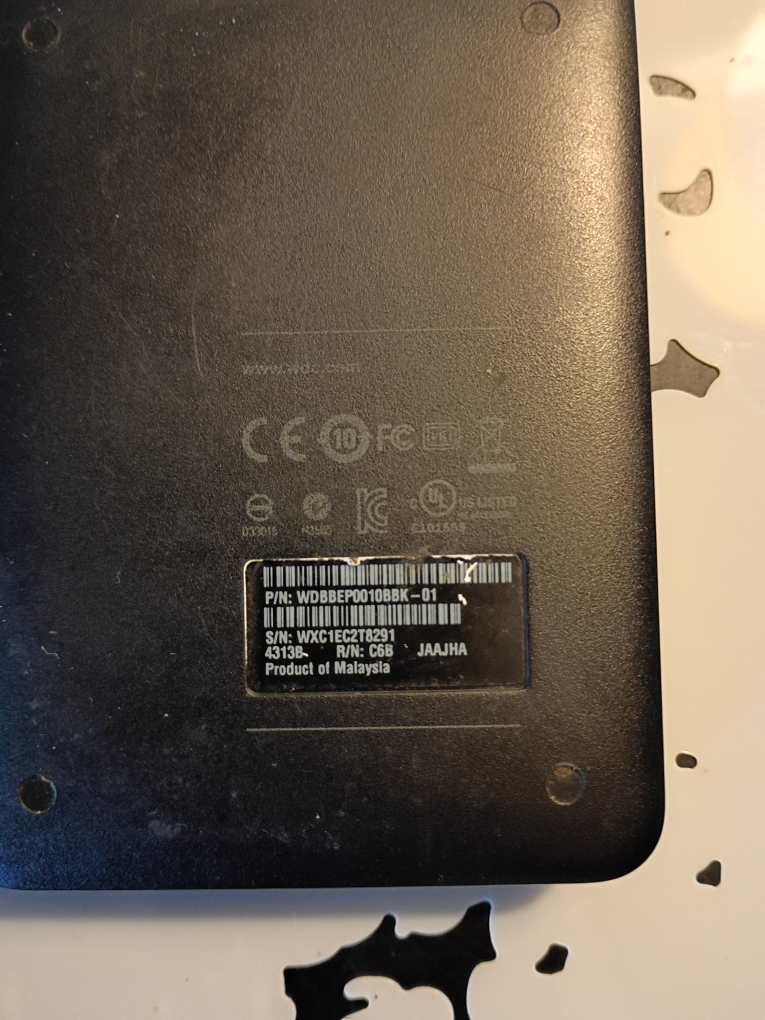 1 TB Western Digital external drive Terabyte - photo 2