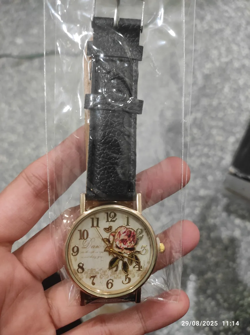 Dan Rose Design Watch - Black Leather Strap thumbnail