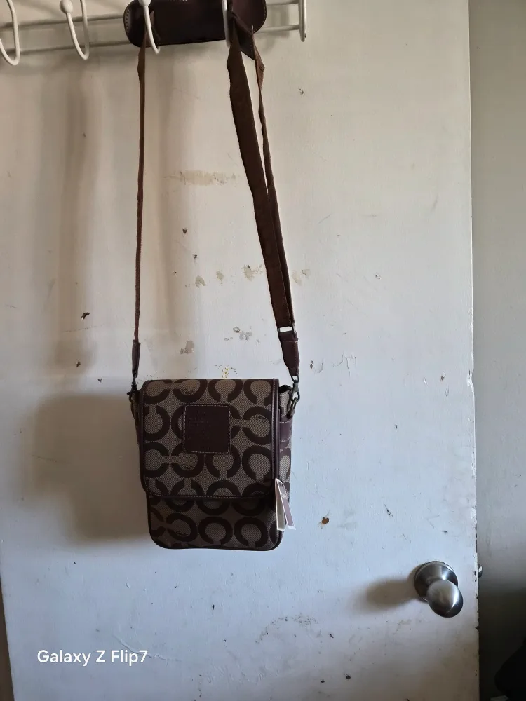 Coach Brown Patterned Crossbody Bag thumbnail