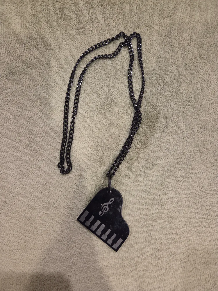 Piano Keyboard Necklace - Music Lover's Gift thumbnail