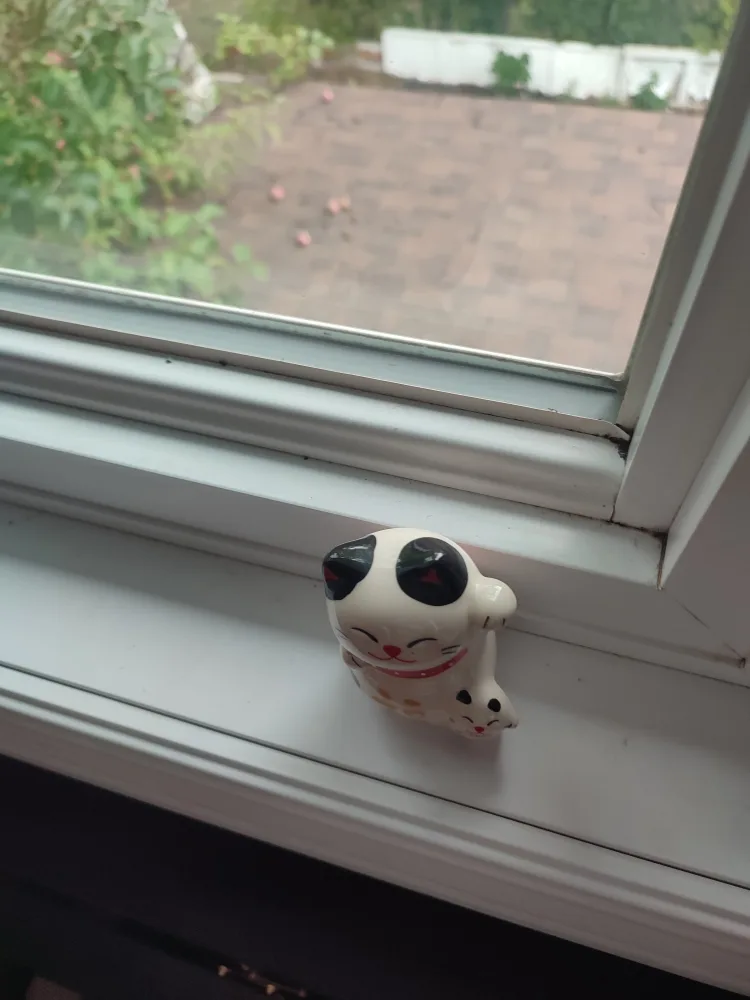 Cute ceramic cat figurine image indicator(2)