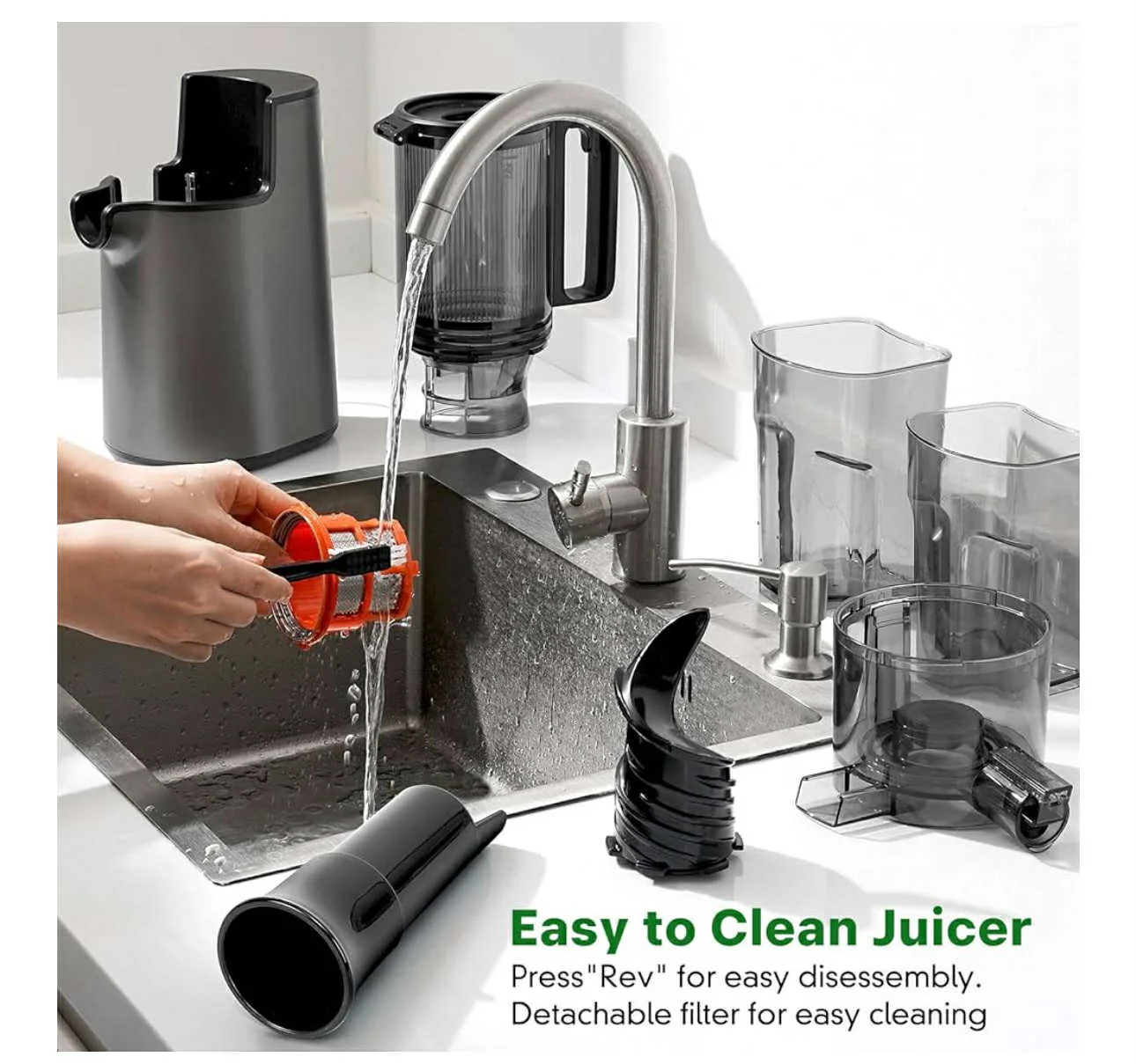LRZ Fourth Masticating Juicer - Slow Cold Press image indicator(8)
