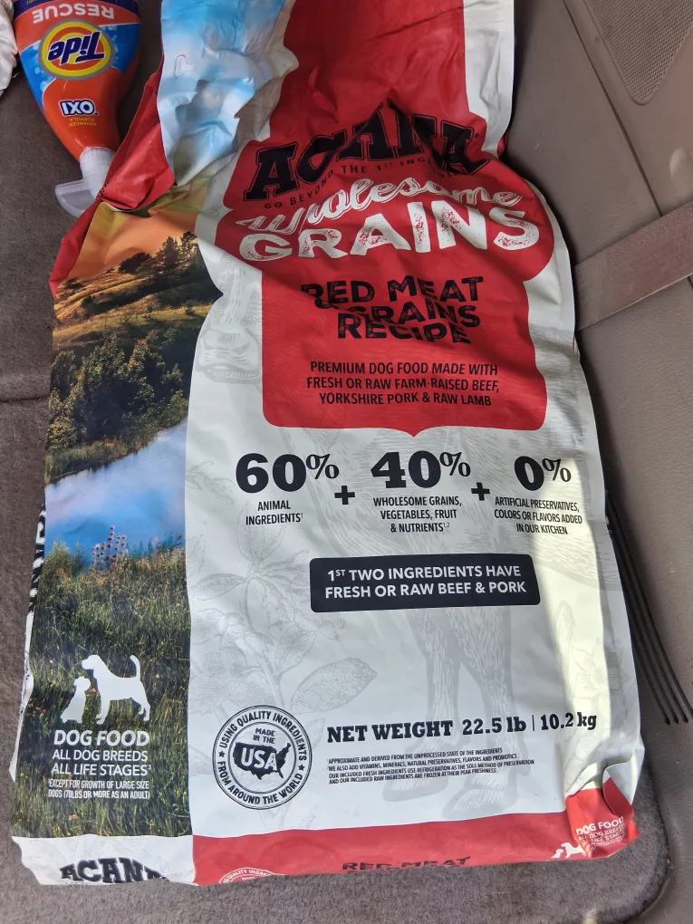 Acana Wholesome Grains Red Meat Recipe Dog Food 22.5 lb thumbnail