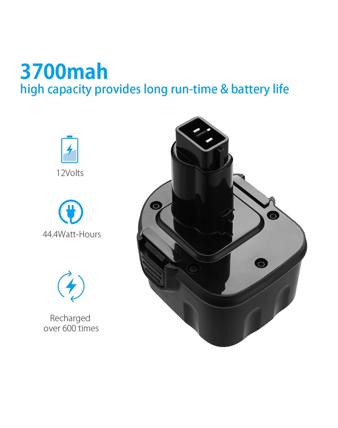 PowerExtra 12V 3700mAh Replacement Battery