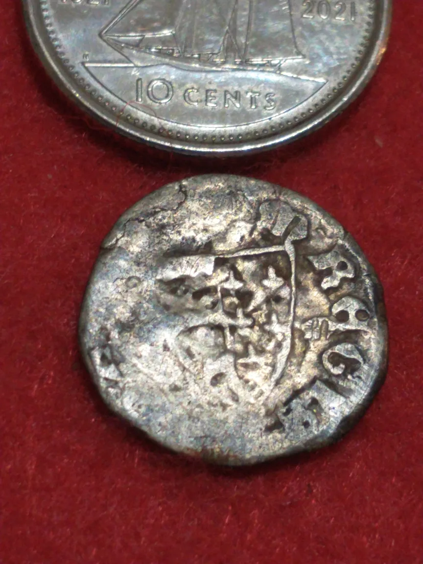 Neat, late medieval unattributed European silver coin image indicator(3)