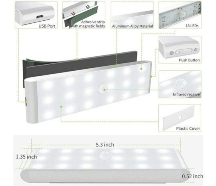 LED Closet Light, 18-LED - photo 2