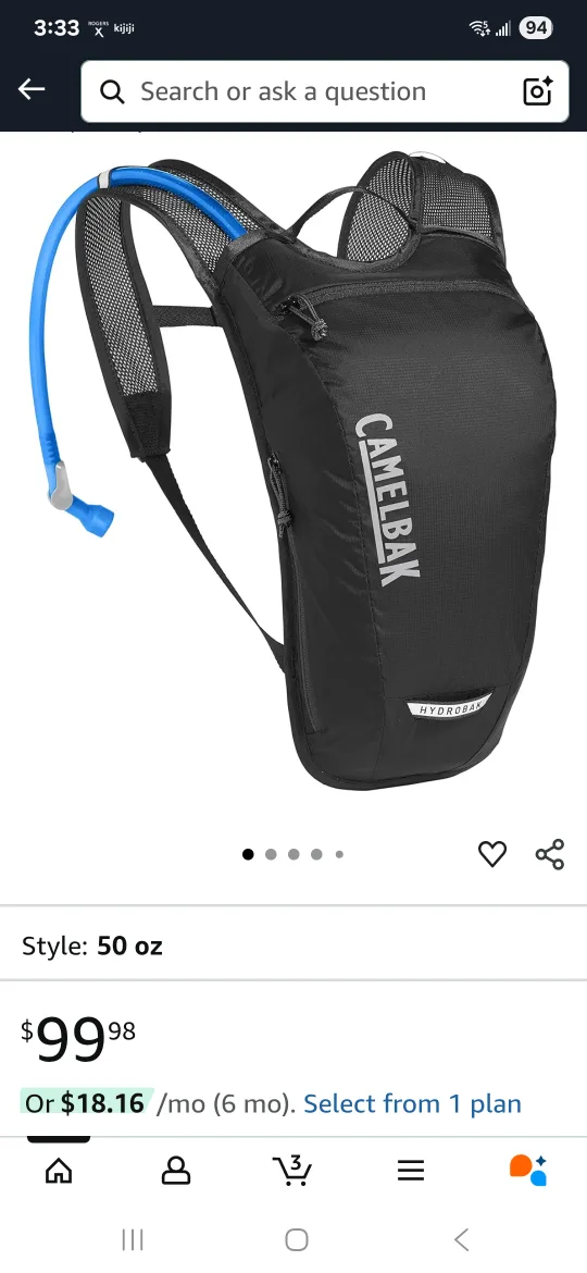 CamelBak Hydrobak 50oz Hydration Pack - Black image indicator(4)