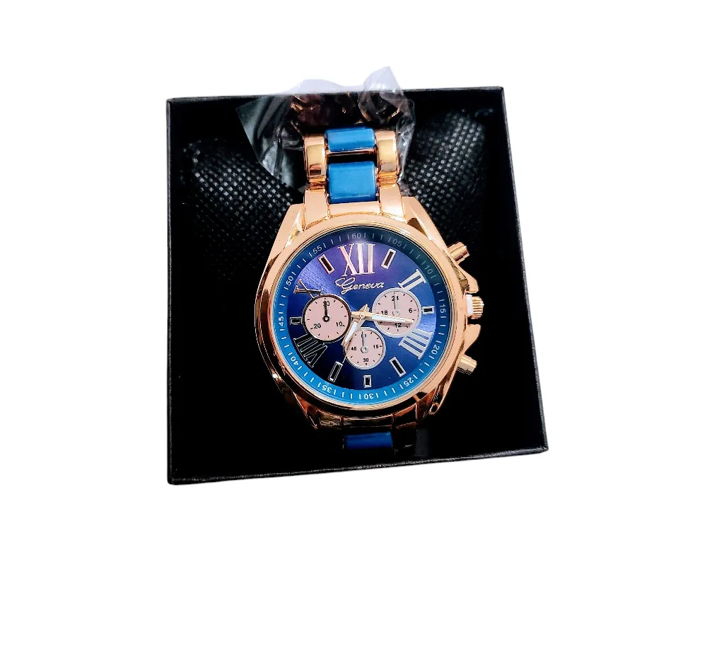 Geneva Blue & Gold Watch thumbnail