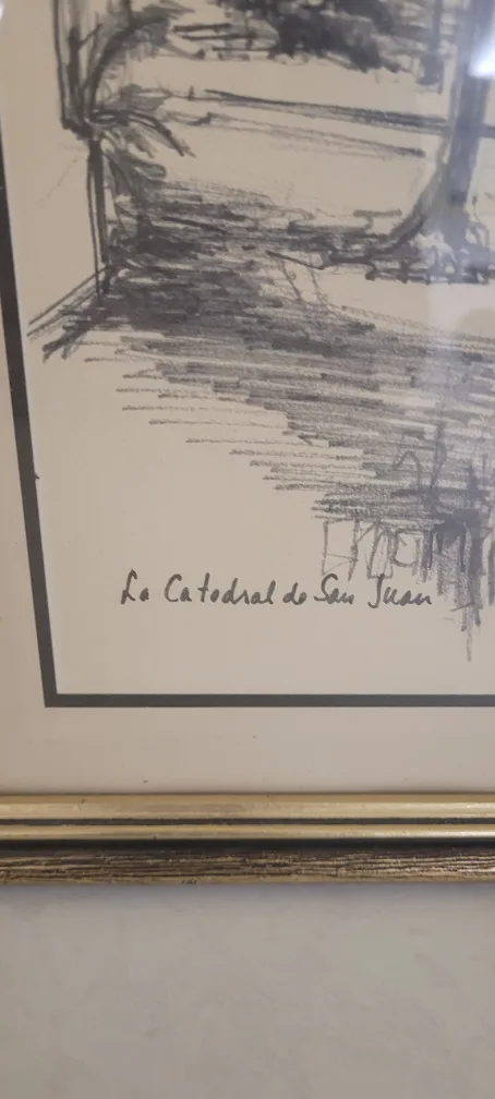 Set of 2 Lithographs Pen/Ink by P Sigel image indicator(3)