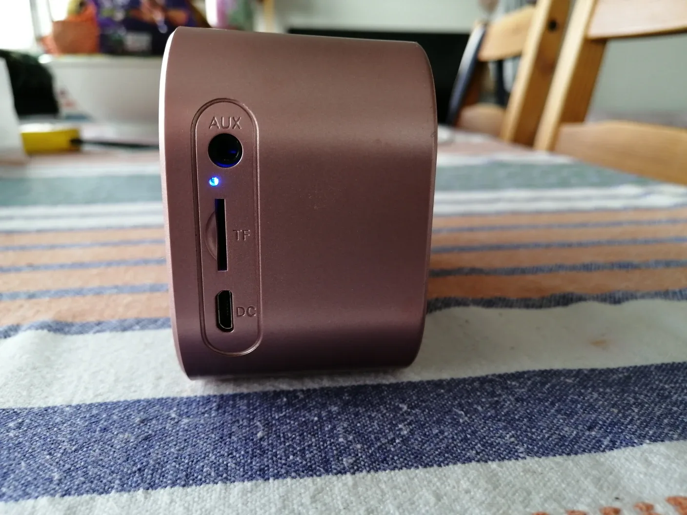 Bluetooth Speaker and digital clock- Pink image indicator(3)