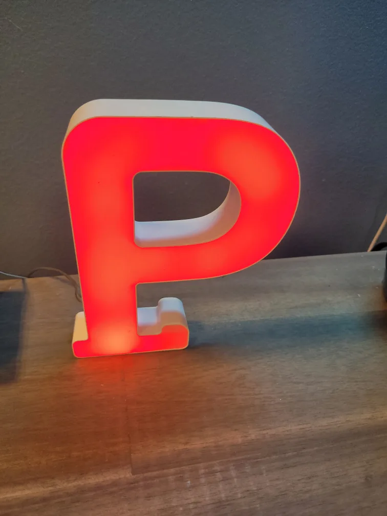 Letter P LED Light thumbnail