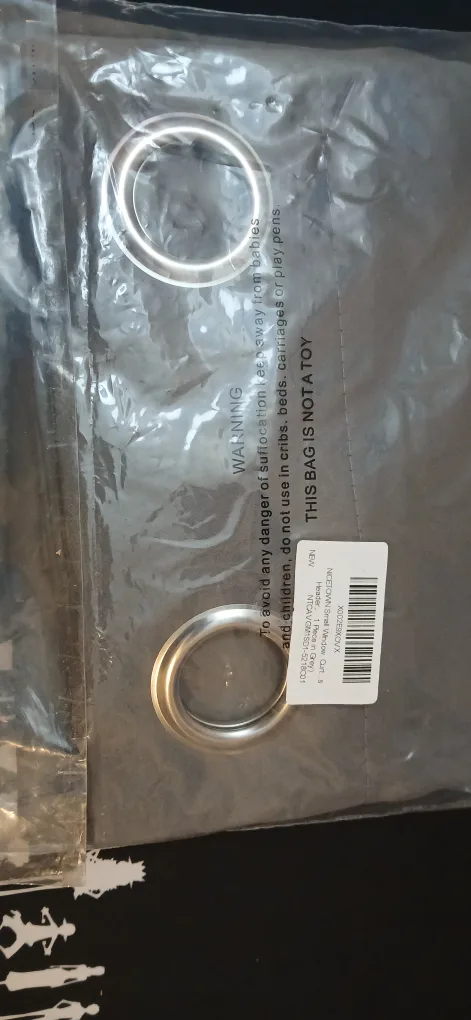 NICETOWN Grey Curtain 52 x 18 inch - New (HEADER) image indicator(2)