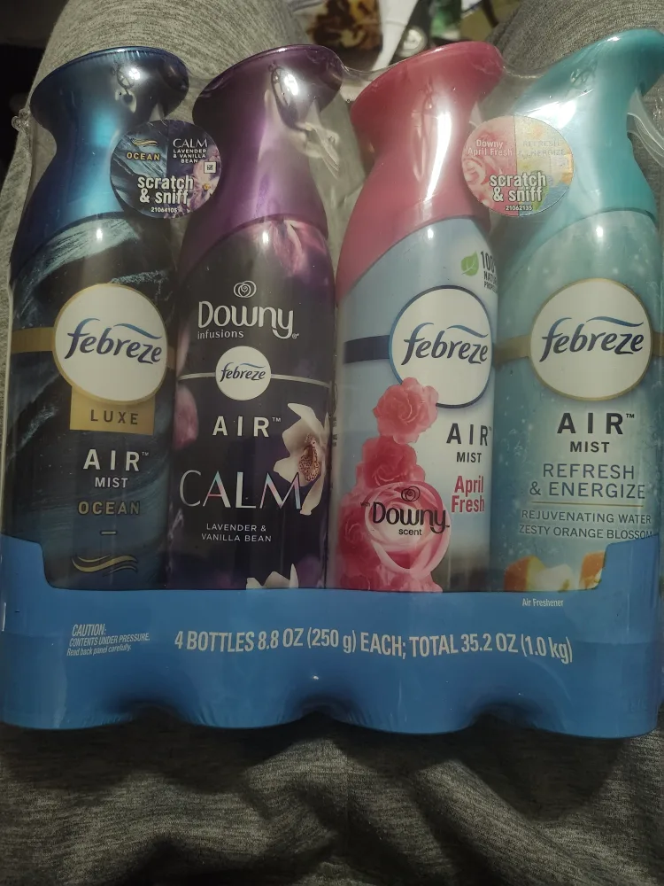 Febreze Air Mist 4-Pack (Ocean, Lavender, April Fresh) thumbnail