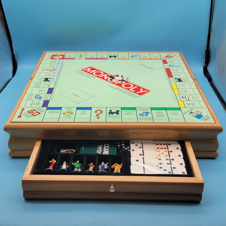 🥳NEW🤩 Monopoly & Clue Classic + 6 Games Set - Complete image indicator(6)