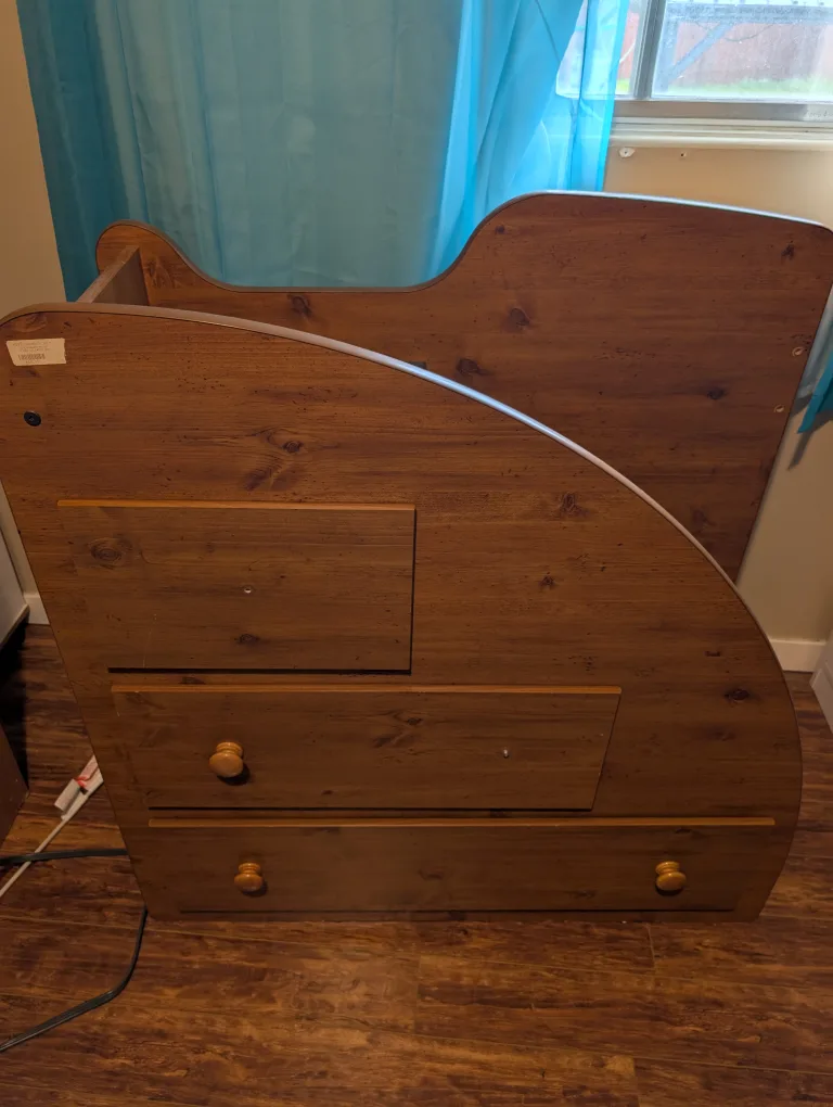 Wooden dresser and Stairs thumbnail