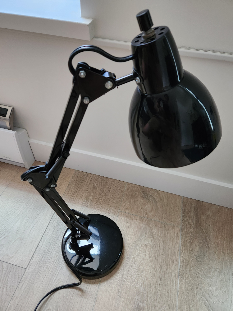 Retro Looking Black Adjustable Desk Lamp with LED light Bulb - photo 2