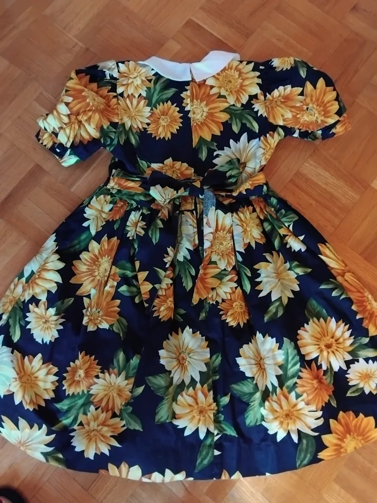 Girls Floral Print Dress image indicator(2)