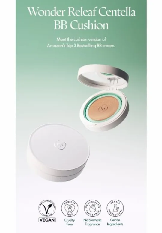 Purito Wonder Releaf Centella BB Cushion makeup 🧡 thumbnail