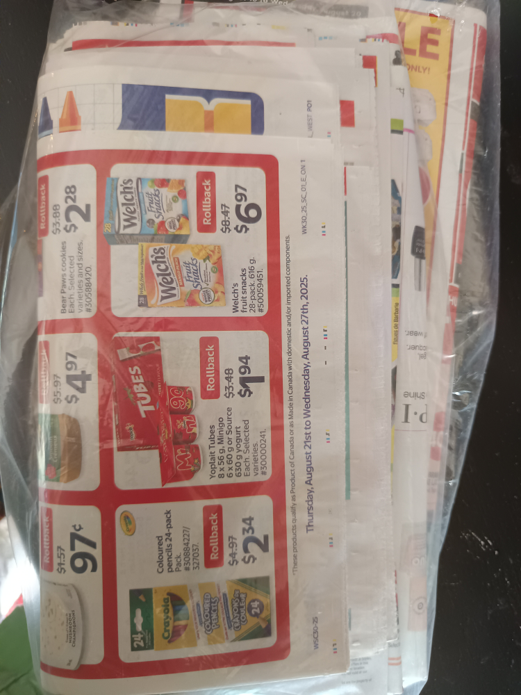 Flyer with Rollback Prices