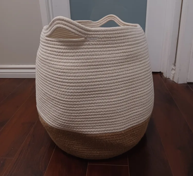 Goodweave Basket - Beige & White thumbnail
