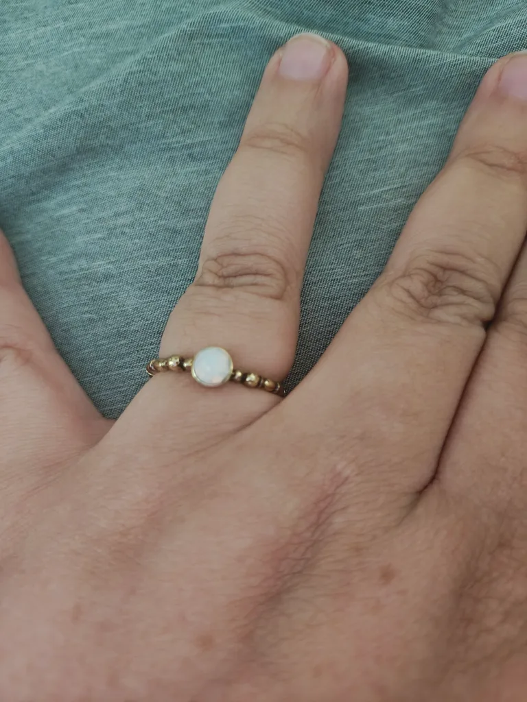 Gold Ring with Opal Stone thumbnail