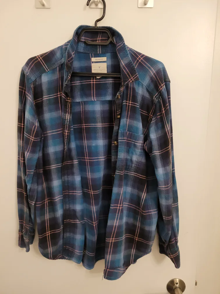 American Eagle Oversized Flannel Shirt thumbnail