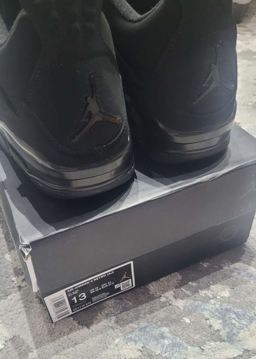 Jordan 4 Black Cat Size 13 - photo 3