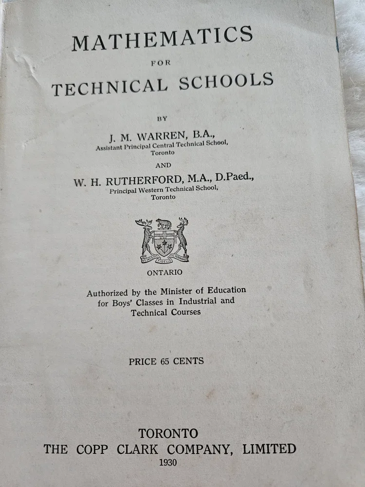 Mathematics for Technical Schools Book image indicator(7)