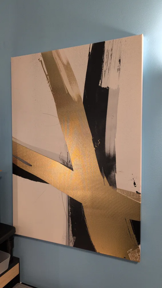 Ikea abstract art print on canvas thumbnail