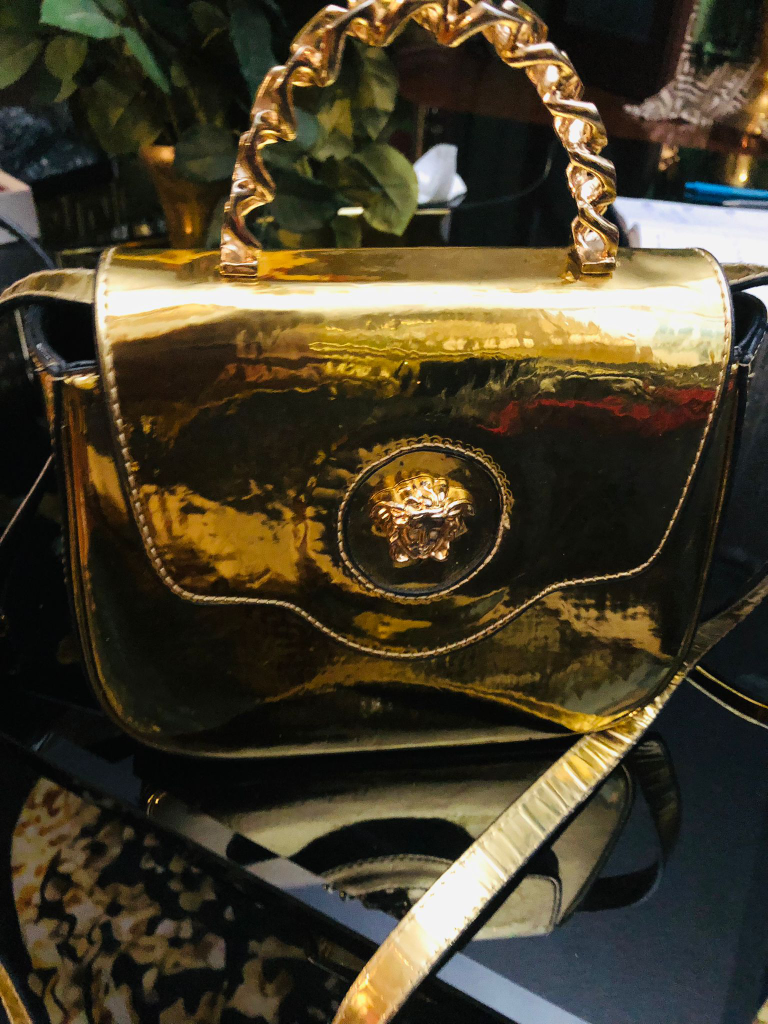Versace Gold Handbag