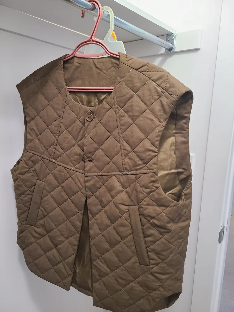 Quilted Brown Vest thumbnail