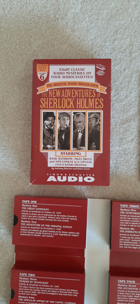 The New Adventures of Sherlock Holmes Audio Cassettes