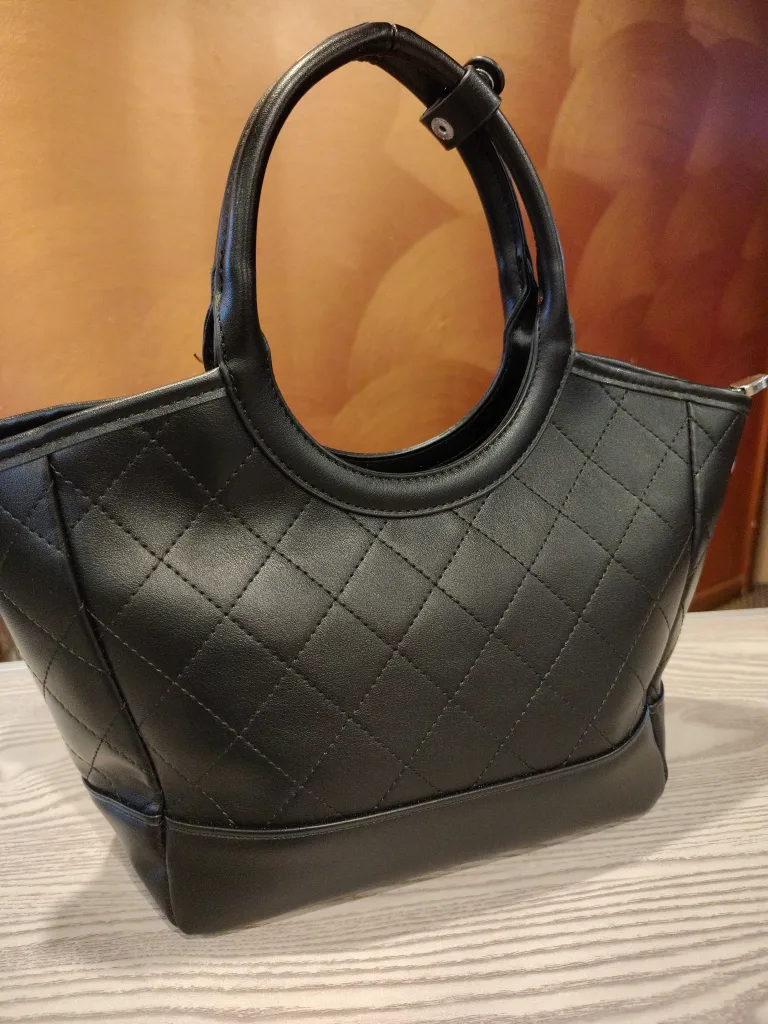 YSL Black Quilted Leather Handbag thumbnail