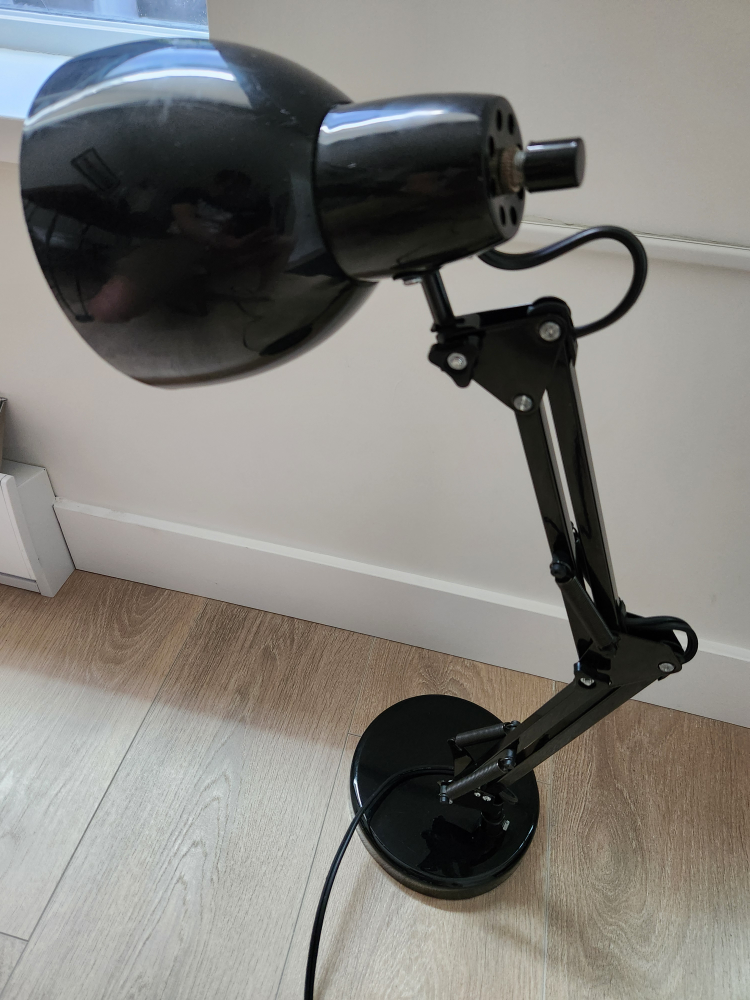 Retro Looking Black Adjustable Desk Lamp with LED light Bulb - photo 3