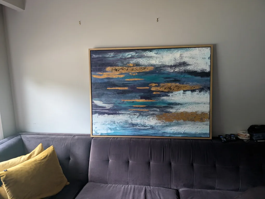 Abstract Painting with Gold Frame image indicator(2)