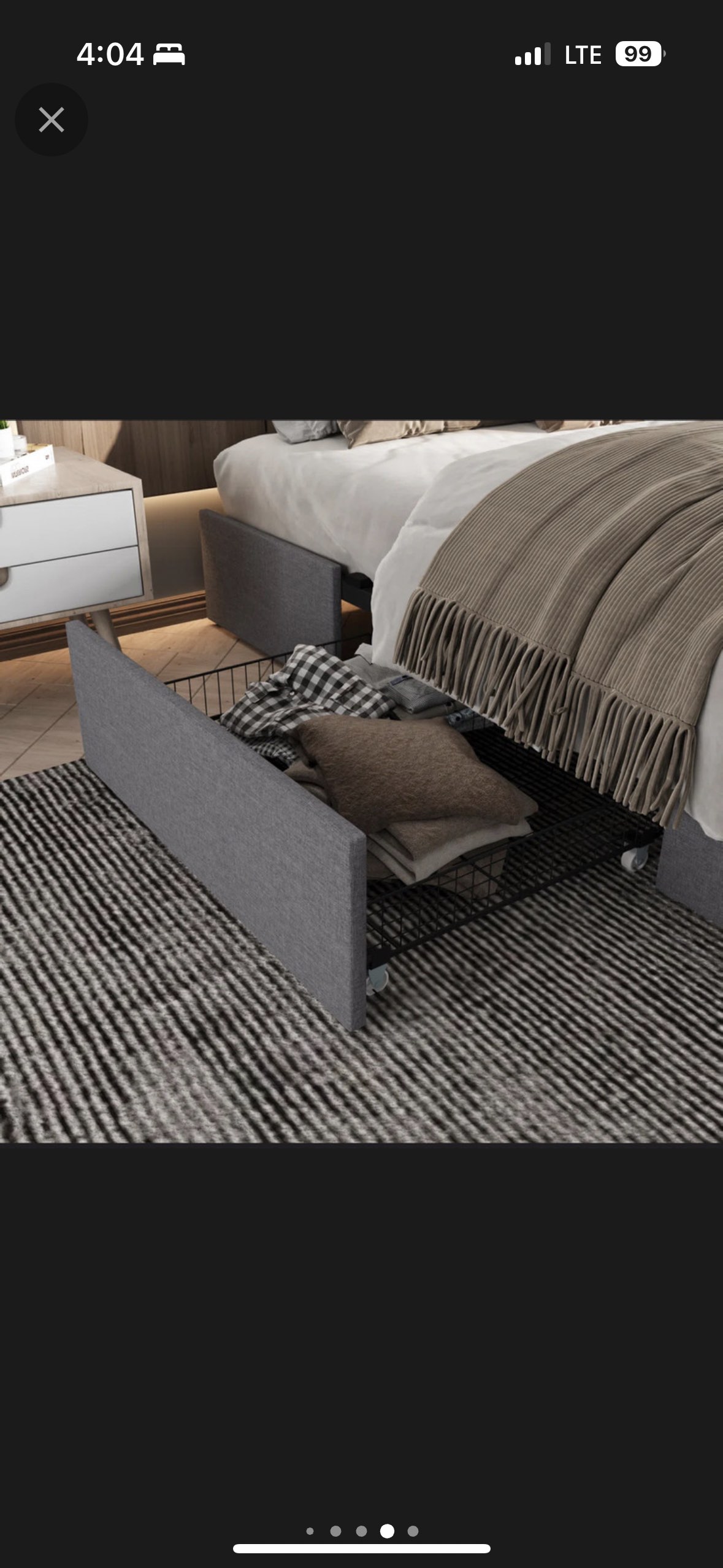 Bret Upholstered Storage Full Bed - photo 2