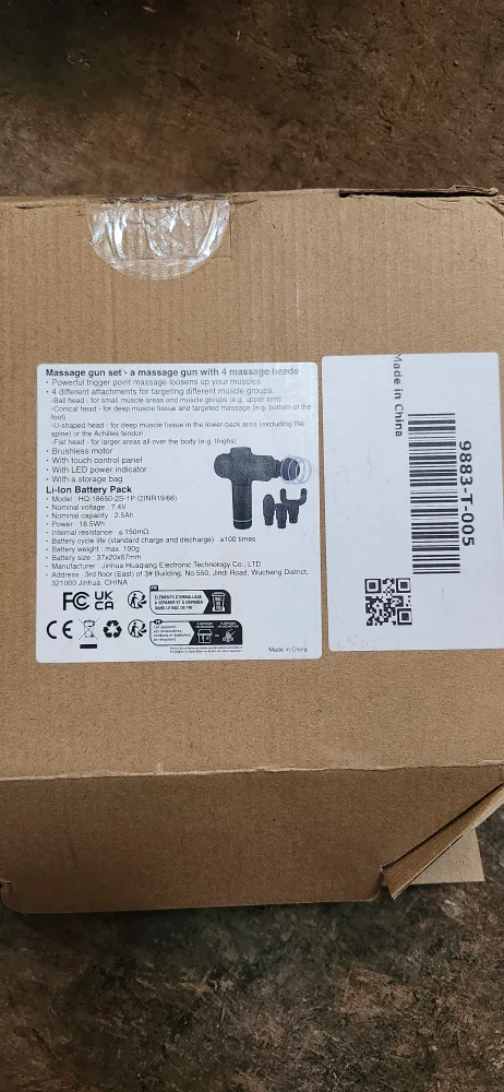 Flexfix Massage Gun with 4 Heads -  New! thumbnail