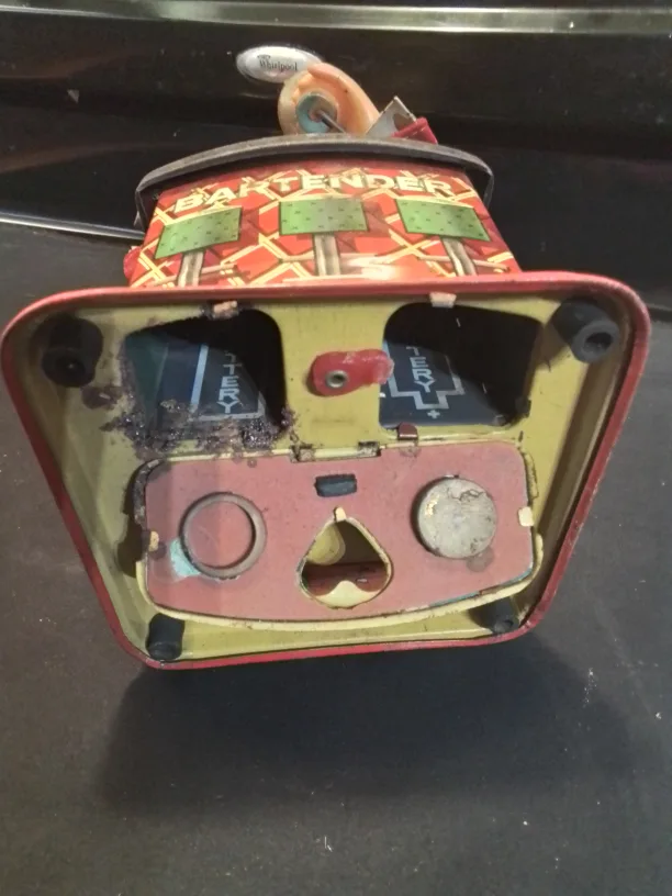 vintage Rosko Bartender tin toy from the 1960s, made in Japan image indicator(5)